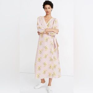 Madewell Pink Floral Maxi Dress